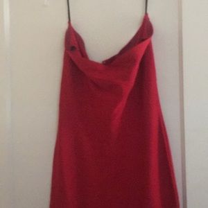 Red super sexy long bandage dress